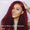 ALHER 2X6 HD Lace Closure Brazilian Human Hair #99J Dark