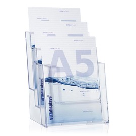 taymar 3 Compartment A5 Leaflet Stand