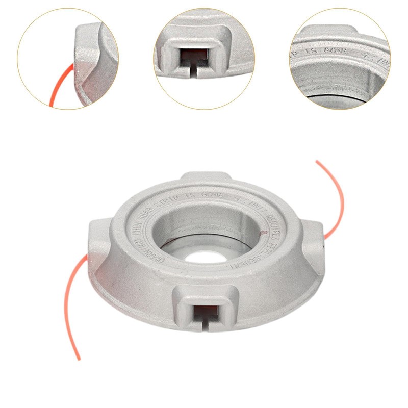 Perfk Strimmer Head Grass Eater Head Replacement, String Strimmer Head,