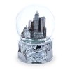 San Francisco Landmarks with Silver Base Water Snow Globe
