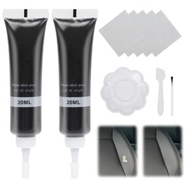 VEWIYT Black Vinyl and Leather Repair Kit for Car Interior, Furniture and Purses, Leather Seat Repair Kit for Cars, Vinyl Repair Kit Leather Filler for Shoes Sofa Car Seat Quick and Easy to Use