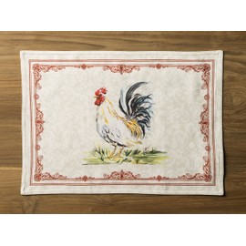 Maison d' Hermine - Mantel individual decorativo 100% algodón, manteles individuales de tela lavable, hogar, boda, restaurante, fiesta buffet y campamento, campaña, primavera/verano (juego de 4)