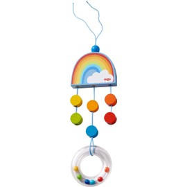 HABA 304302 Dangling figure Rainbow- Playfully promotes motor skills, for Ages 6 months and Up (Made in Germany)