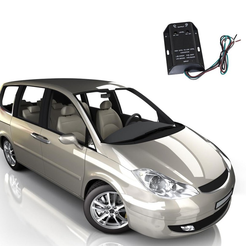 Car Stereo Audio RCA Speaker High to Low Level Line