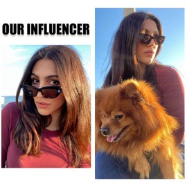 DUCO 1104 Women's Sunglasses, Polarized Sunglasses, UV 400 Protection, For Driving, Fashionable, tortoise - brown