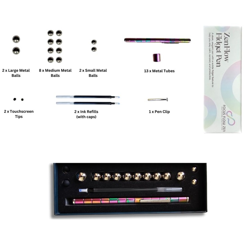 Focus Flow Zen ZenFlow - Magnetic Fidget Pen – Novelty