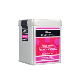 Dilmah Exceptional Rose with French Vanilla Loose Leaf Caddy, 100 Grams