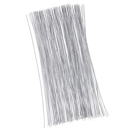 LEBQ Stem Wire Floral Wire 14 Inch 26 Gauge Wire (0.5 mm) 100 Pieces (White)