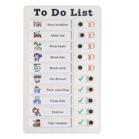 Checklist Board, Stick-On Task List, Reusable Memo Board for Children, Task Planner Children, Task List for Children