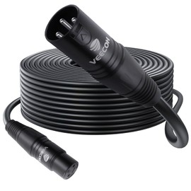 VEECOH XLR Cable 75ft Microphone Cable with 3 Pin XLR Male to Female Balanced Mic Cable