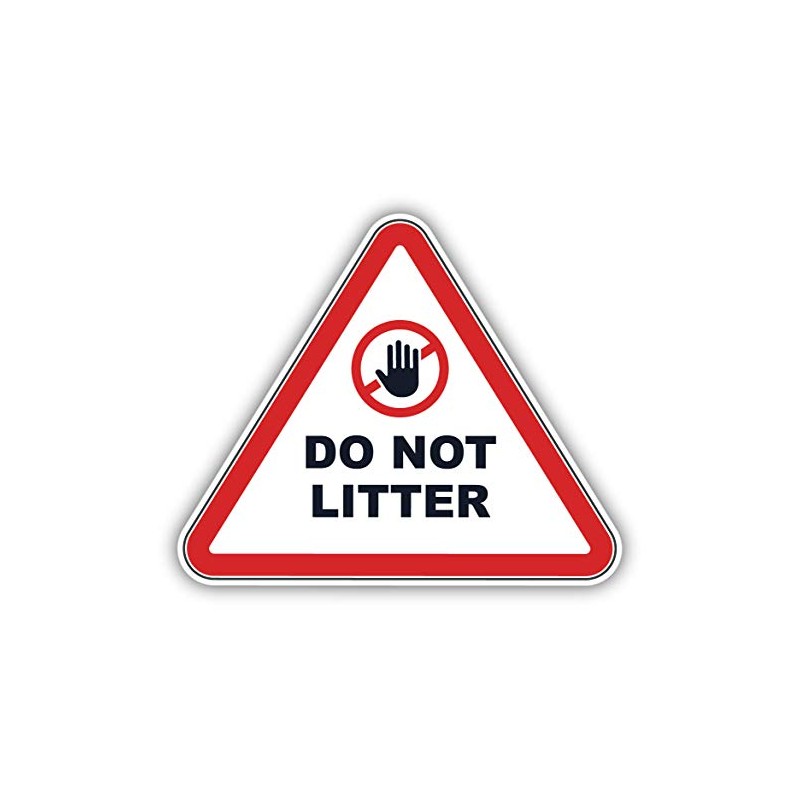 Do Not Litter Vinyl Sticker Decal