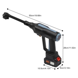 FiueStur Cordless Pressure Washer Battery Operated 720PSI 3.5GPM Portable Cordless Power Washer with 6-in-1 Nozzle, Battery&Charger Handheld Pressure Washer for Home, Car, Yard