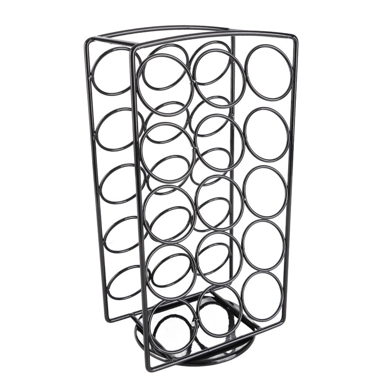 Coffee Pods Holder Pre Assembled Stainless Steel 360 Degree Rotating
