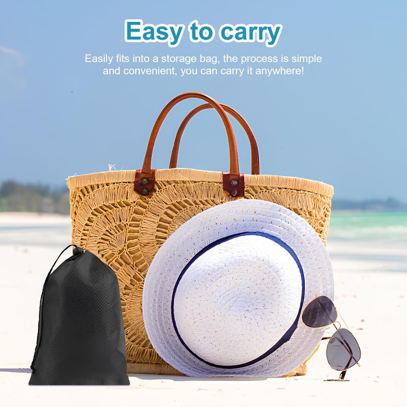 Cyleibe Strandmatten, sandfrei, Stranddecke, 180 x 200 cm, extra groß,