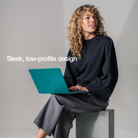 Incase Dots Hardshell with Makrolon® - MacBook Pro 14 inch Case - 2024, 2023, 2022, 2021, M4, M3, M2, M1 - MacBook Case, Laptop Cover, Protective Hard Shell, Scratch Resistant - Fountain Blue