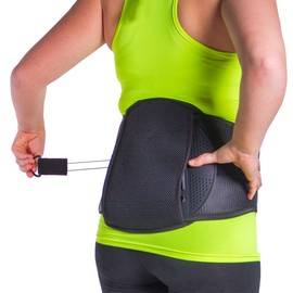 BraceAbility Spondylolisthesis Back Brace - Ankylosing Spondylolysis Lumbar Spine Corset Stabilizer Belt for Pars Defect Lower Back Pain, Anterolisthesis Support, Spinal Fracture Treatment (Medium)