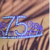 75th Birthday Tiara and Sash Cheers to 75 years Birthday