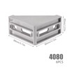 6 x Angle Mounting Corner Brackets, 40 x 80 Aluminium