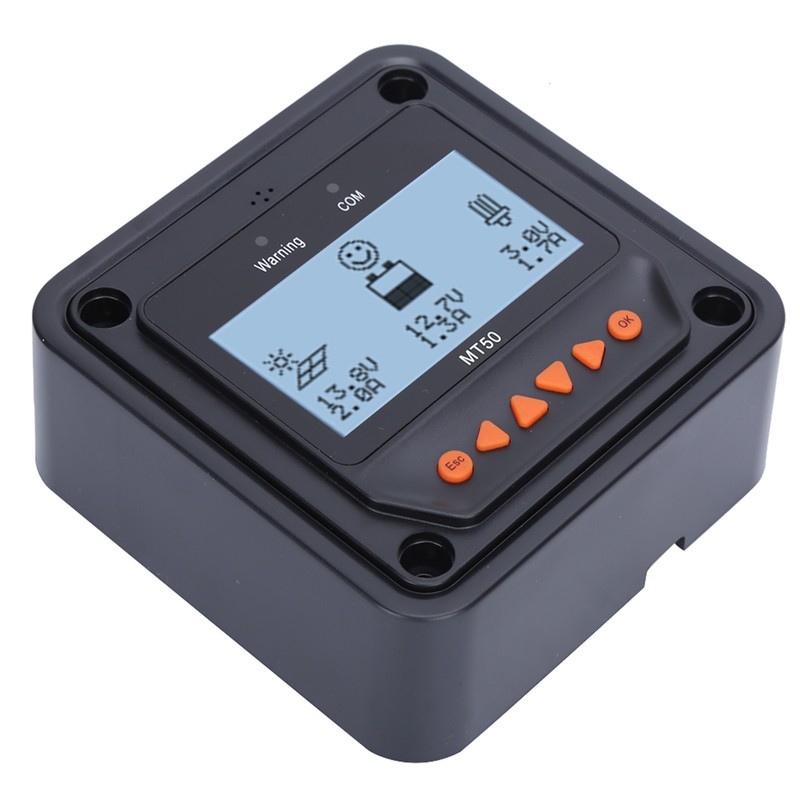MT‑50 Solar Charging Controller LCD Display Monitor Battery Charging Regulator