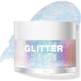 MAEPEOR Holographic Body Glitter Gel 4 Colors Long Lasting Chunky Glitter Gel Color Changing Glitter Gel Under Light for Body Face Hair Makeup (Colors L01)