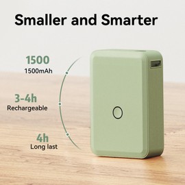 NIIMBOT D110 Label Writer, Smartphone Compatible, Multi-functional Label Printer, Thermal Copy, Printable Characters in Main Languages, Vertical Printing, 3 Lines Printing, No Ink Required, Suitable