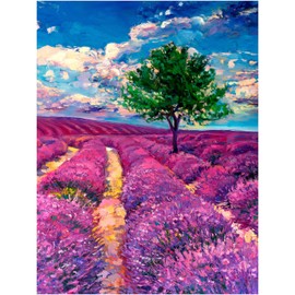 KI Puzzles 500 Piece Puzzle for Adults Aromatherapy Lavender Jigsaw with Scented Candle from Playview Brands