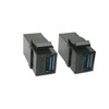 USB 3.0 Keystone Jack Inserts, zdyCGTime (2-Pack) USB 3.0 Adapters