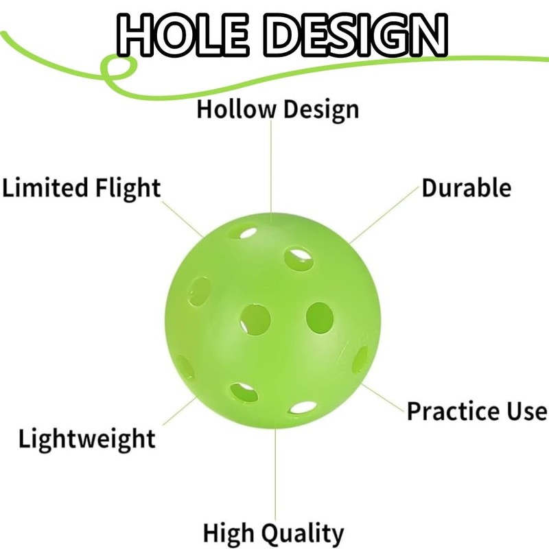 Jindizi 48 Pcs Golf Practice Balls, Air Flow Hollow Practice