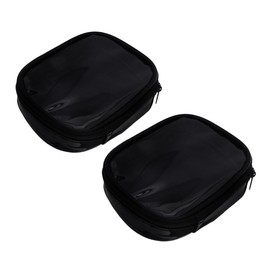 VICASKY 2pcs Zipper Makeup Bag Small Portable Toiletry Pouch for Travel Cosmetic Organizer for Women for DIY Eyewear Case
