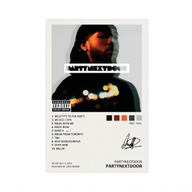 WANMLY Partynextdoor Poster Partynextdoor Music Album Cover Signed Limited Poster Canvas Poster Bedroom Decor Sports Landscape Office Room Decor Gift Unframe:12x18inch(30x45cm)