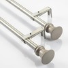 Deco Window 2 Pack Silver Curtain Rods for Window 28