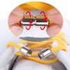 8 Pairs of Metal Capsules for Shoelaces, Elastic Shoelaces Buckle