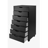 Winsome Halifax Cabinet/Cupboard, 7 drawer, Black