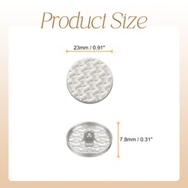 HARFINGTON 10pcs 36L Metal Round Buttons 23mm 7/8" Zinc Alloy Shank Plaid Texture Craft Replacement Sewing Buttons for Clothing Decoration DIY Accessories, Sand Silver
