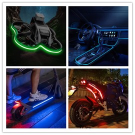 Tayire COB LED Strip Ice Blue, DC12 V Neon Cuttable LED Strip 5 m 480 LEDs/M, 2.7 mm Bendable LED Strip High Brightness LED Light Strip for Car FPV Room Decoration (Power Supply Not Included)