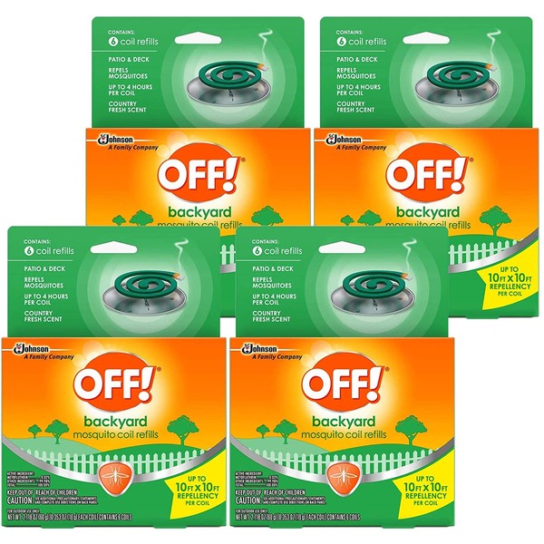 OFF! Mosquito Coil Refills, 6 CT (Pack of 4)
