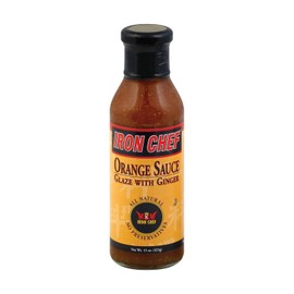 Iron Chef Glaze with Ginger - Orange Sauce - 6 Bottles (14 oz ea)