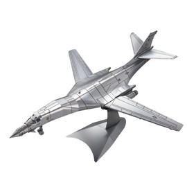 Piececool 3D Puzzle Metal B-1 Bomber Lance, 3D Metal Puzzle Aerial Vehicles, Model Fighter for 340 Stainless Steel, Birthday Gift, Model Kit Adults