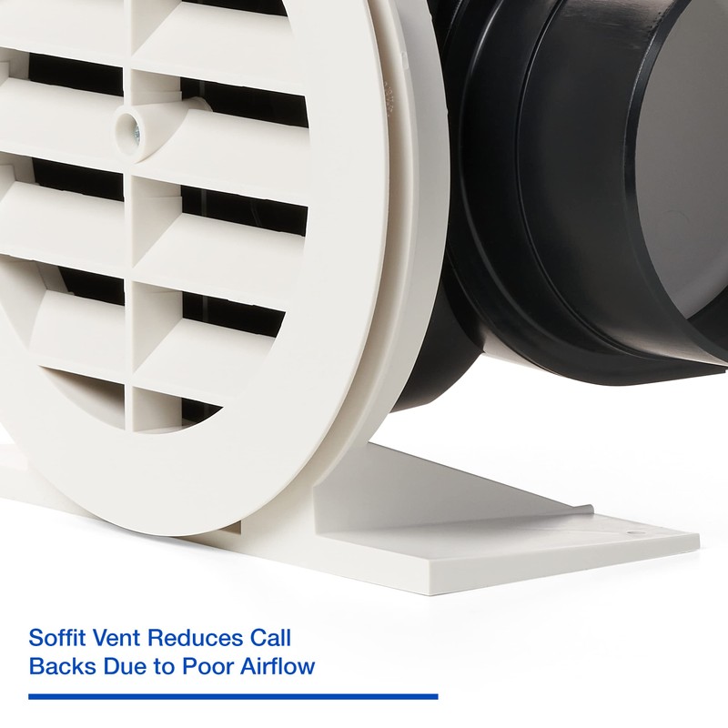 Panasonic EZSoffit Vent with Soffit Termination System for Optimized Airflow,