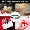 Moss Agate Crystal Bead Bracelet – Healing Crystal Bracelet for