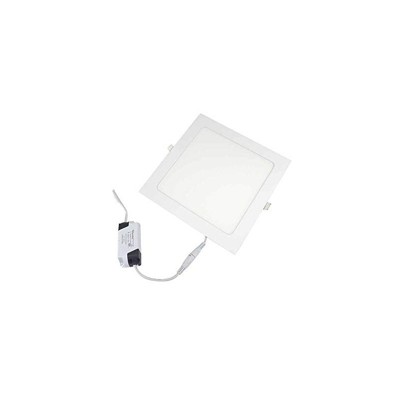 Sanelec 1265 Panel Cuadrada para empotrar, 18W, Luz Fría