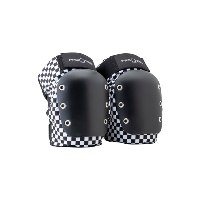 Pro-Tec Street Knee/Elbow Pad Set Open Back Checker M