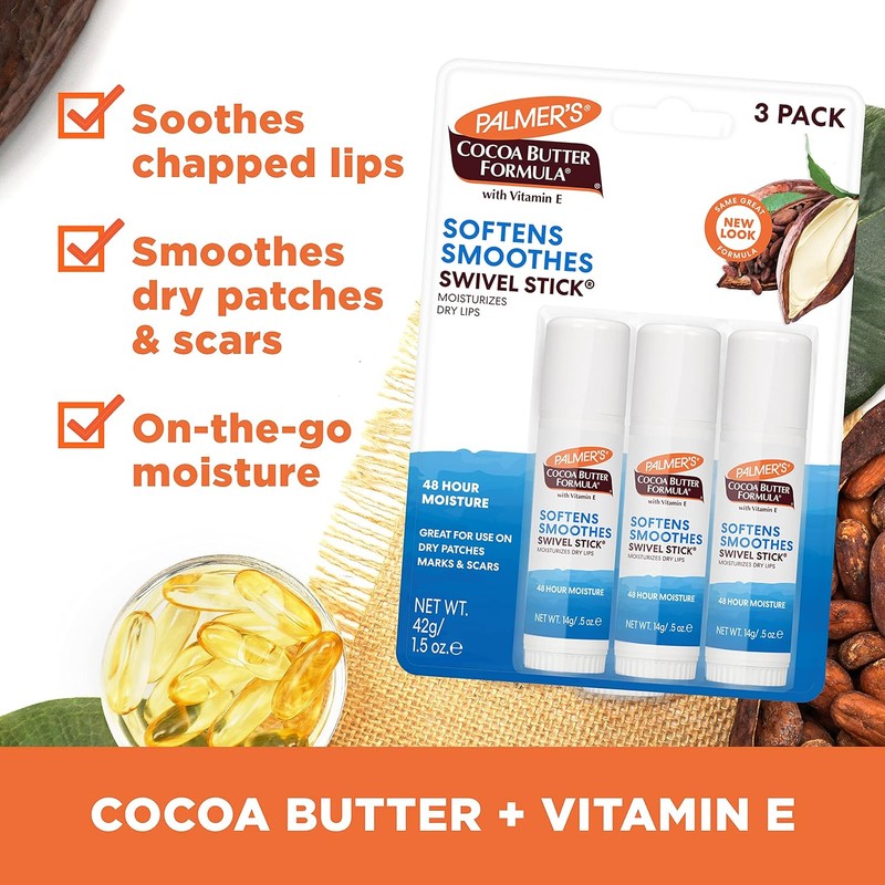 Palmer's Cocoa Butter Formula Swivel Stick, 0.5 Ounce (Pack of