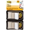 Post-it : Standard Tape Flags in Dispenser, White, 100 Flags