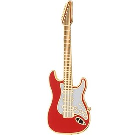 Music Red Stratocaster Electric Guitar Pin/Red Electric Guitar with Gold Finish