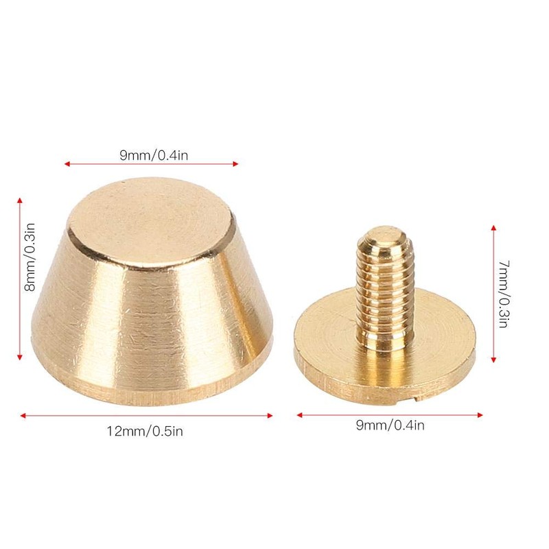 Handbag Feet Studs, 10Pcs Brass Feet Nailhead Purse Handbag Luggage