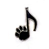 3 x Treble Clef Treble Clef Pin Dog Paw Music