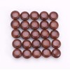 MroMax 25 Pcs 25mm Diameter Round Wooden Knobs Cabinet Furniture