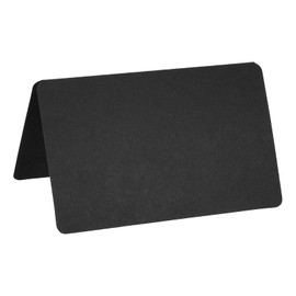 PATIKIL Greeting Cards,50Pcs 7.25 x 5.85inch Favor Decor Foldable Blank Card for Wedding Party DIY Decoration Table Name Place Cards Black Card Paper