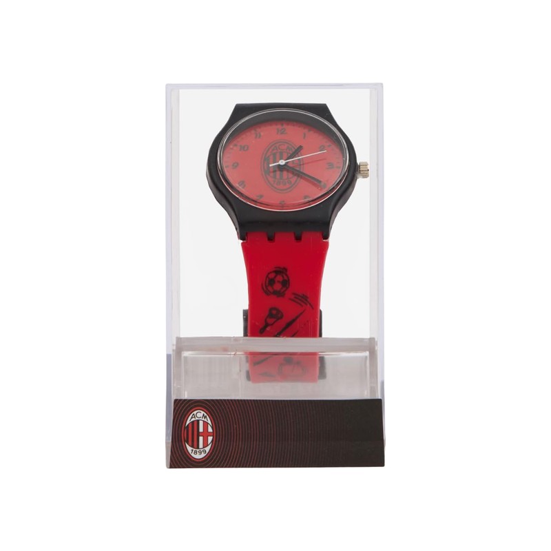 A.C. Milan Orologio per Piccoli Tifosi Rossoneri, con Cinturino in